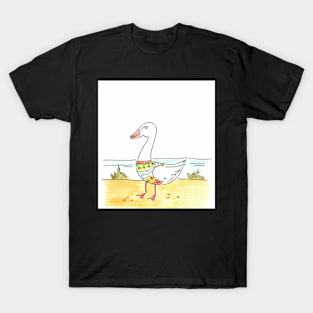 Swan wearing sweater T-Shirt